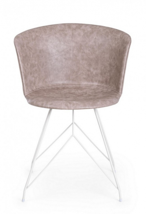 Scaun Loft, Plastic, Bej, 56x54x76 cm  [3]