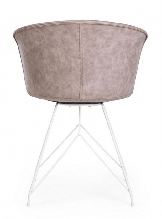 Scaun Loft, Plastic, Bej, 56x54x76 cm  [4]