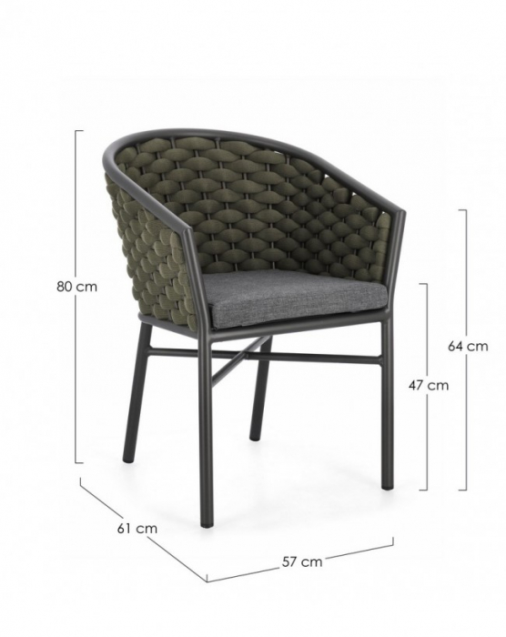 Scaun Margalida Charcja60/ Verde [3]