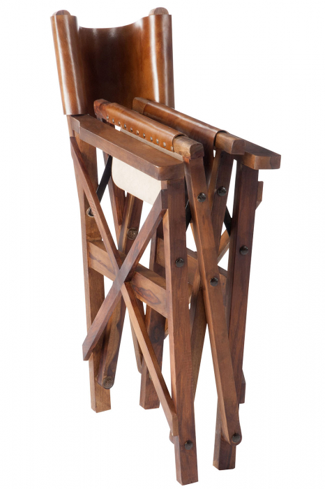 Scaun, Lemn/Piele, Maro, 57x59.5x90 cm [9]