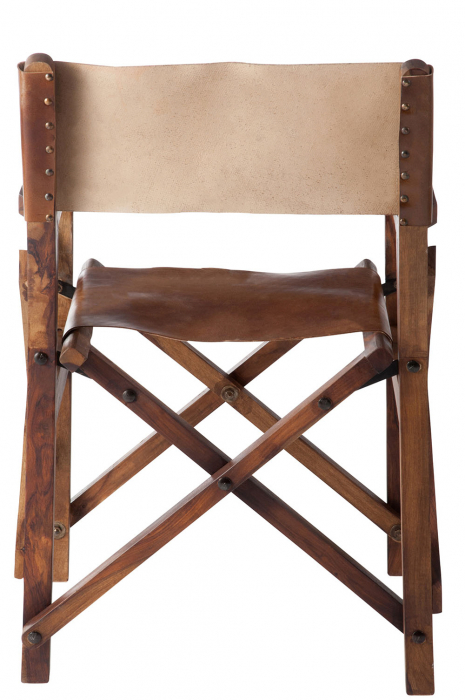 Scaun, Lemn/Piele, Maro, 57x59.5x90 cm [4]