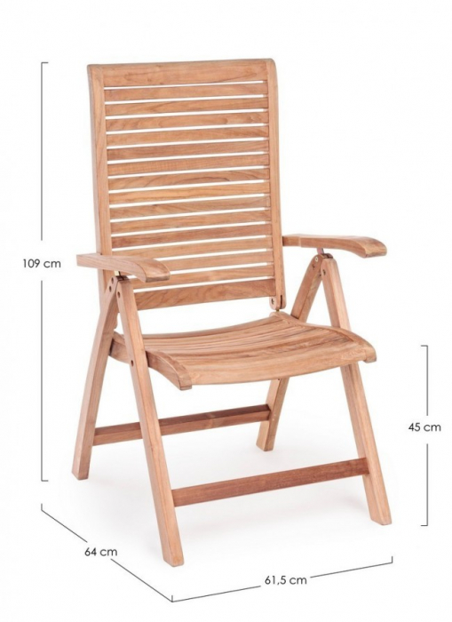 Scaun  MARYLAND, tec, maro, 61.5x64x109cm [2]