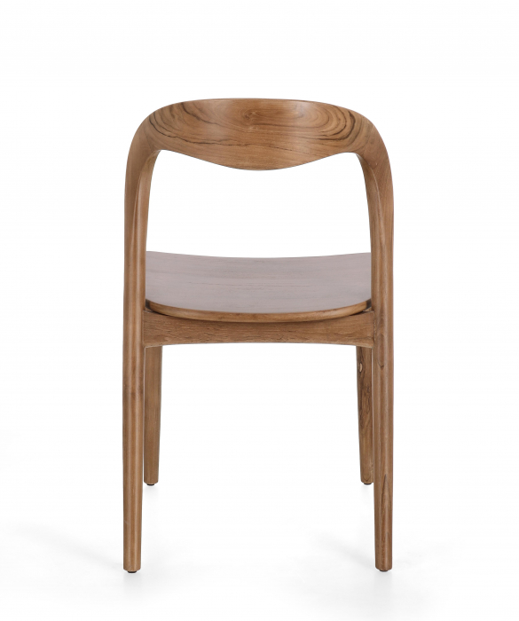 SCAUN MILEY, Natur, Lemn de tec [5]