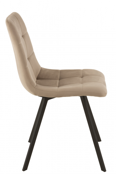 Scaun Morgan, Metal/Textil, Bej, 45x54x86 cm [3]