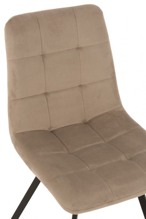 Scaun Morgan, Metal/Textil, Bej, 45x54x86 cm [6]