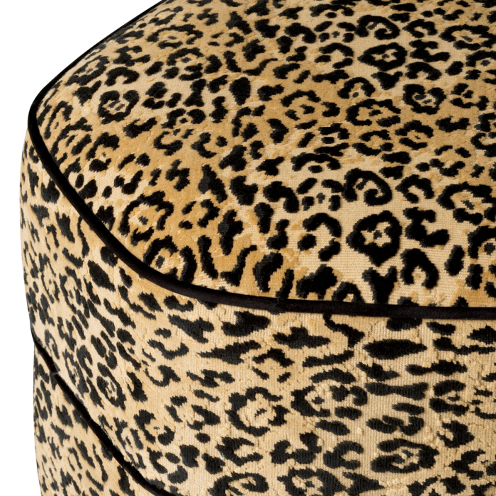 Scaun Roosevelt cu finisaj bronz Bernard leopard camel |W. 46 | D. 43 | H. 54 cm [4]