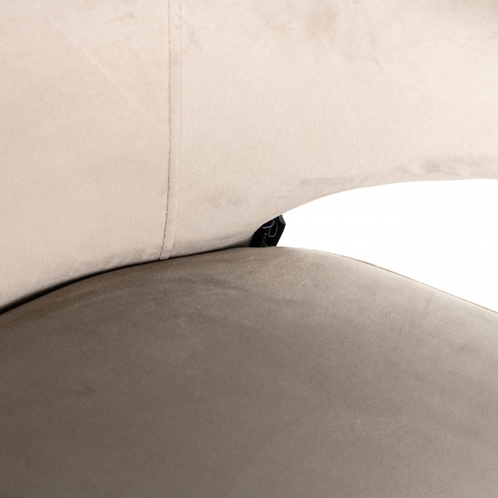 Scaun rotativ Milly khaki velvet (Fusion cream 02) [6]