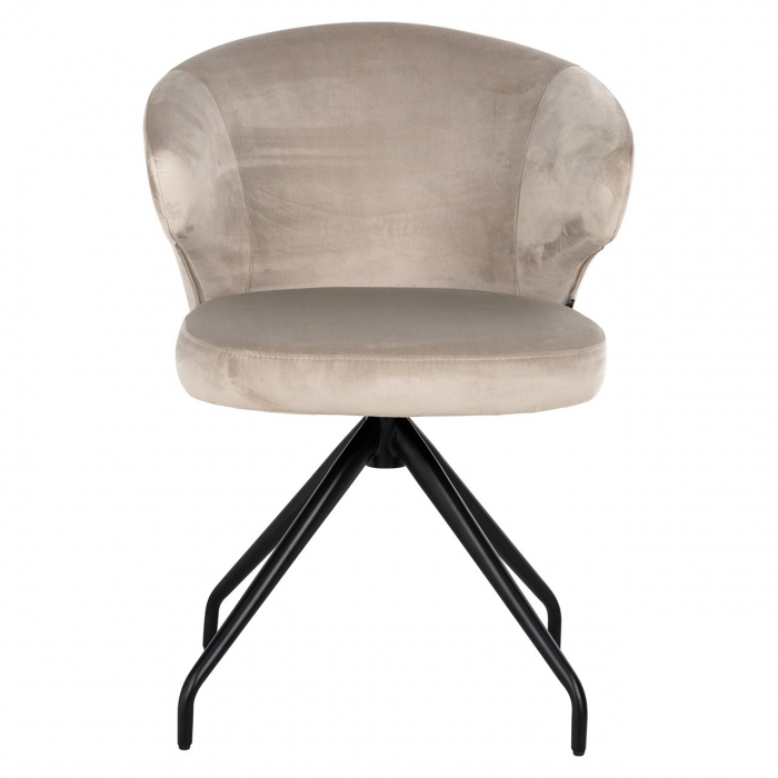 Scaun rotativ Milly khaki velvet (Fusion cream 02) [4]