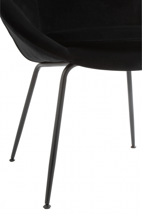 Scaun Round, Metal/Textil, Negru, 69x56.5x80 cm [5]