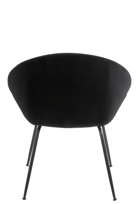 Scaun Round, Metal/Textil, Negru, 69x56.5x80 cm [4]