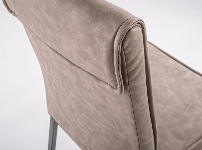 Scaun Sofie, Piele ecologica, Gri, 59.5x43x99.5 [3]