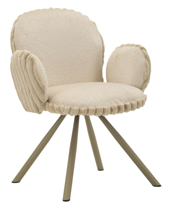 Scaun Stockholm -b-crem set de 2 buc. cm 64x68x83 (inaltime sezut cm 45) [1]