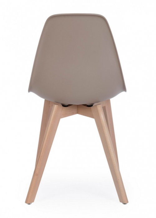 Scaun System, Lemn de fag - Plastic, Bej, 51.5x46.5x86 cm  [3]