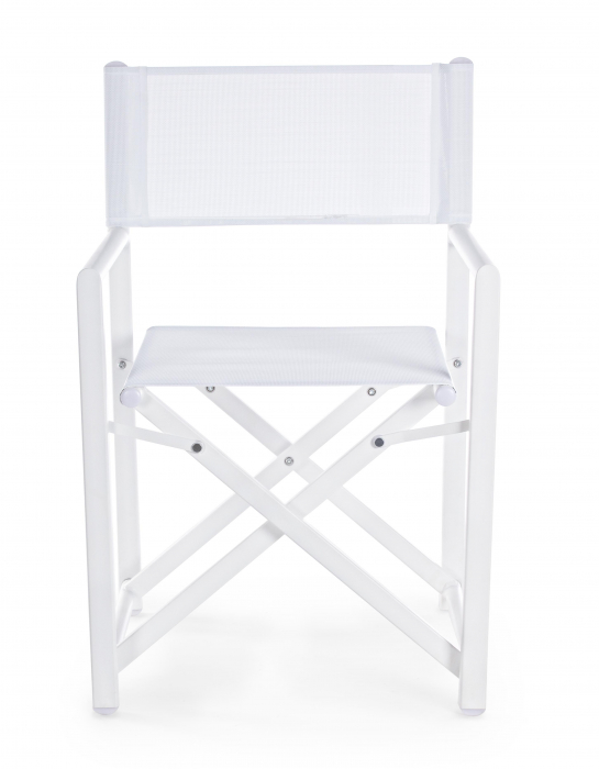 Scaun Taylor, Aluminiu/Poliester, Alb, 48x56x86 cm [3]