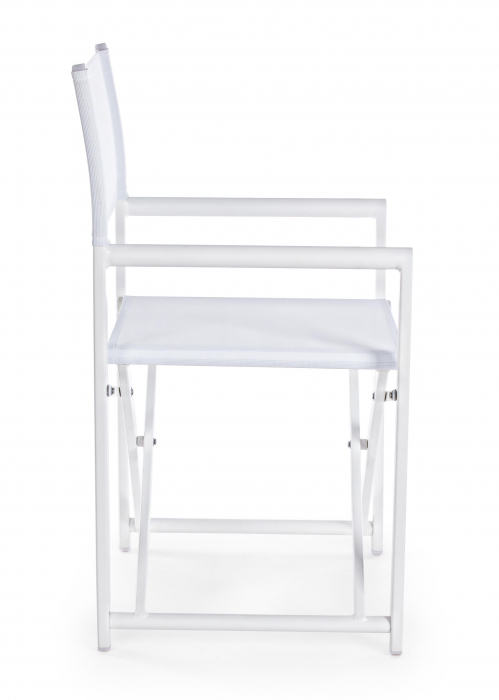 Scaun Taylor, Aluminiu/Poliester, Alb, 48x56x86 cm [2]