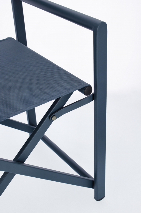Scaun Taylor, Aluminiu/Poliester, Albastru, 48x56x86 cm [4]