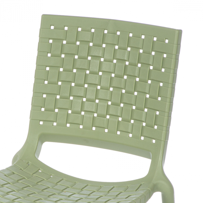 Scaun, Tecedo, țesut, Sintetic, verde, PU 2, L. 56 cm, L. 43 cm, H. 82 cm [2]