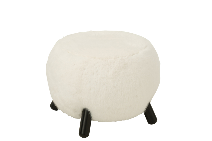 Scaun Teddy, picioare din lemn, alb [2]