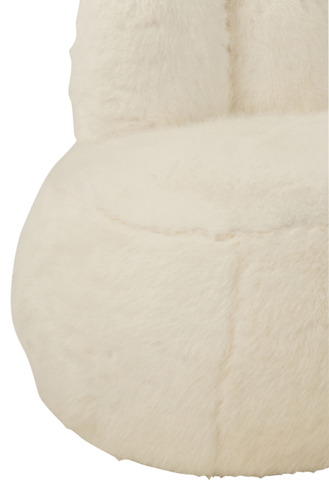 Scaun Teddy, urechi de iepuras din lemn, alb [5]