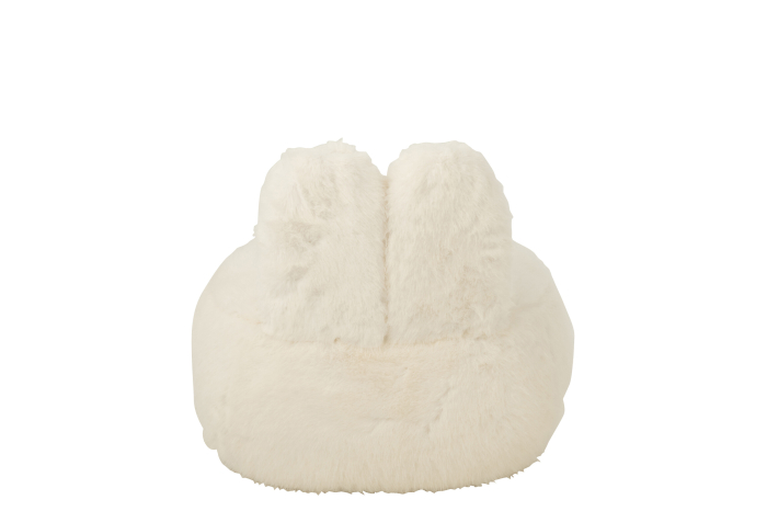 Scaun Teddy, urechi de iepuras din lemn, alb [4]