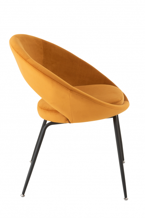 Scaun, Textil, Galben, 69x59x78 cm [3]