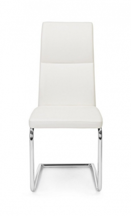Scaun Thelma, Piele ecologica, Alb, 44x58x104 [3]