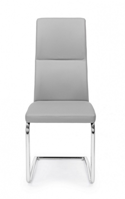 Scaun Thelma, Piele ecologica, Gri, 44x58x104 [3]