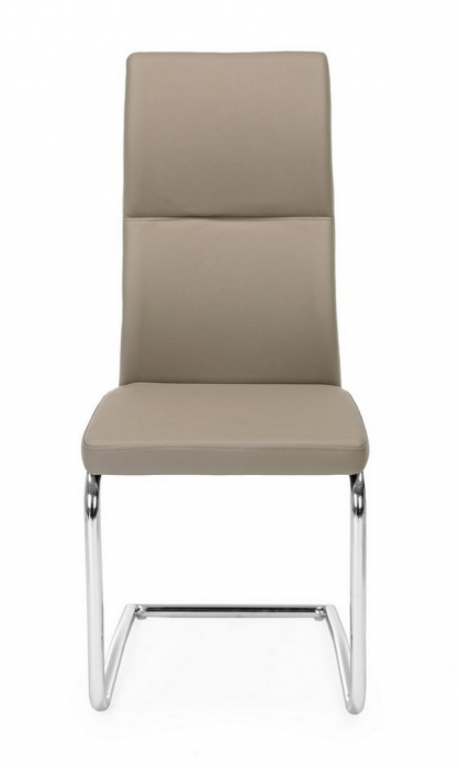 Scaun Thelma, Piele ecologica, Gri, 44x58x104 [3]