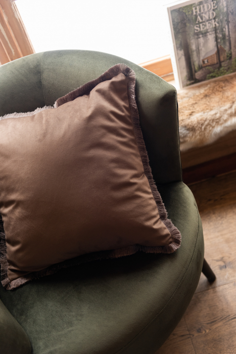 Fotoliu Tub, Textil/Lemn, Verde, 80x70x75 cm [10]