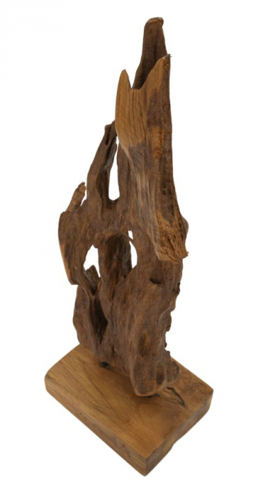 Sculptură, Akar din tec reciclat 18x13x55 cm (piesa unica) [3]