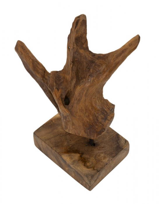Sculptură, Akar din tec reciclat, cm 20x11x34 min 2 (piesa unica) [3]