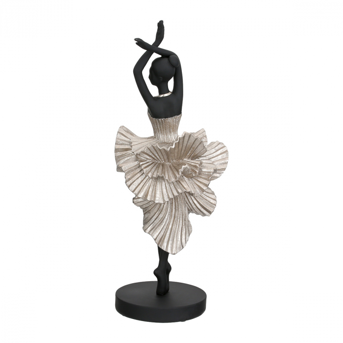 Sculptură, Balerina, Ballet, Polirășină, negru, PU 1, H. 44 cm, D. 13,5 cm [3]
