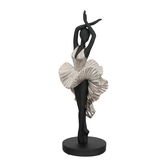 Sculptură, Balerina, Ballet, Polirășină, negru, PU 1, H. 44 cm, D. 13,5 cm [2]