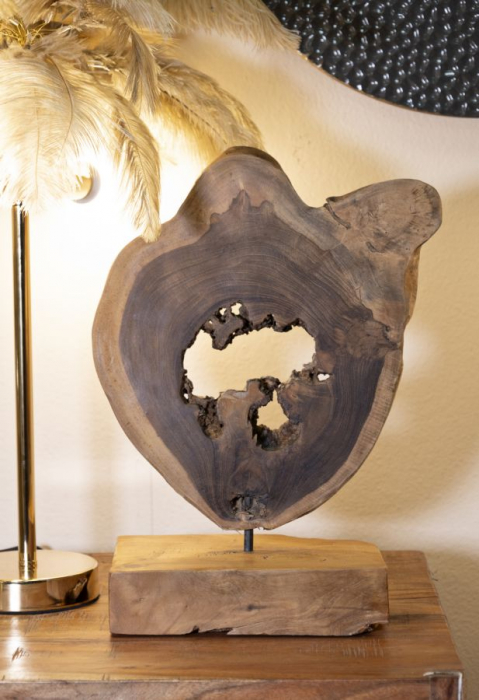 Sculptură, Bintang din tec reciclat 31x13x35 cm (piesa unica) [9]