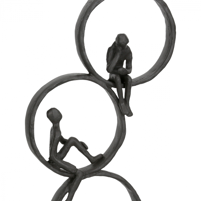 Sculptură, Break time, Grup, Fier, maro închis, PU 2, L. 5 cm, L. 19 cm, H. 34 cm [4]