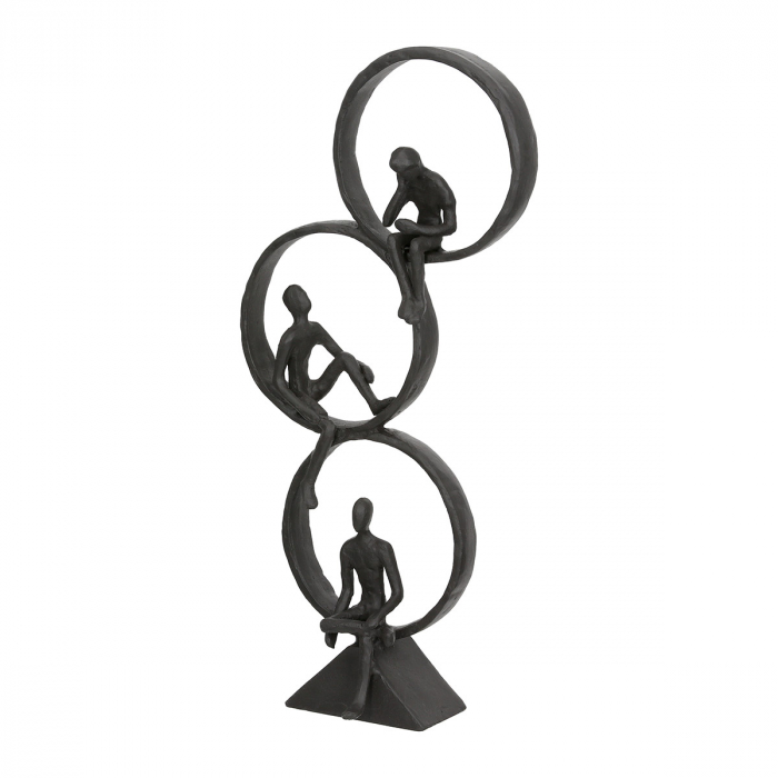 Sculptură, Break time, Grup, Fier, maro închis, PU 2, L. 5 cm, L. 19 cm, H. 34 cm [5]