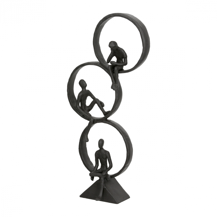 Sculptură, Break time, Grup, Fier, maro închis, PU 2, L. 5 cm, L. 19 cm, H. 34 cm [1]