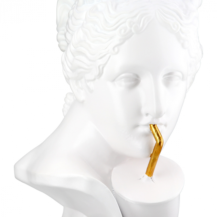 Sculptură, Bust, Doamna, Poly, alb, PU 2, L. 16 cm, L. 13 cm, H. 20 cm [3]