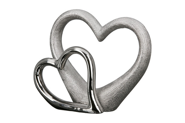 Sculptură din porțelanDouble Heart [2]