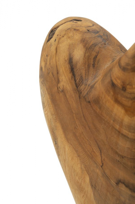 Sculptură, DOBU din tec reciclat 20x12x37 cm (piesa unica) [6]