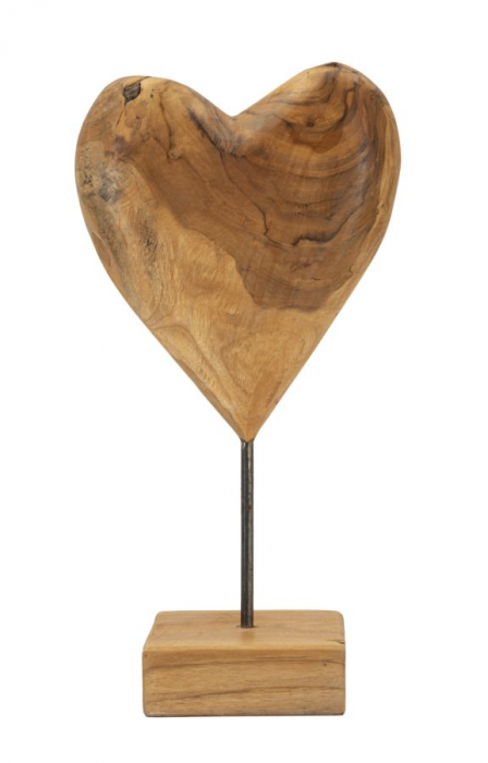 Sculptură, DOBU din tec reciclat 20x12x37 cm (piesa unica) [1]