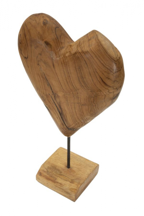 Sculptură, DOBU din tec reciclat 25x12x45 cm (piesa unica) [3]