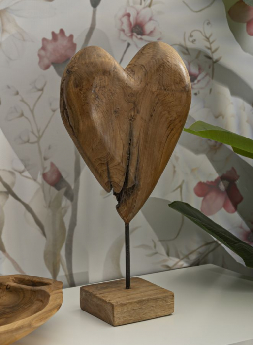 Sculptură, DOBU din tec reciclat 25x12x45 cm (piesa unica) [9]