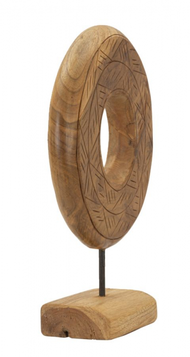 Sculptură, DORAT din tec reciclat 28x10x38 cm (piesa unica) [2]