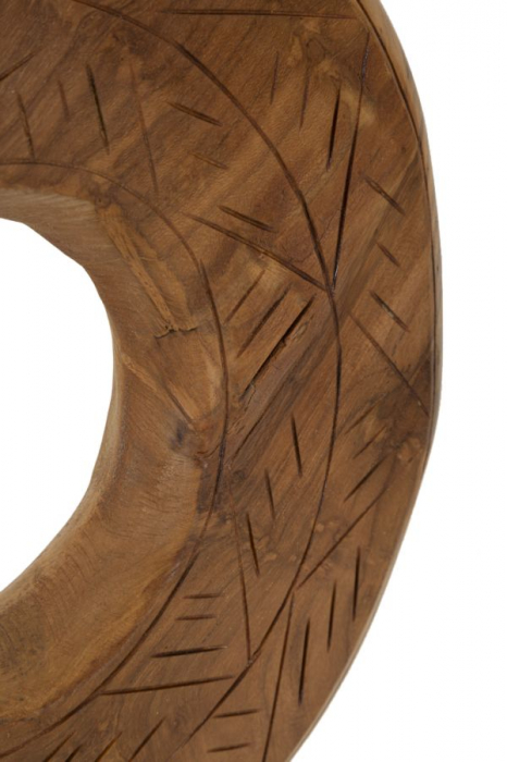 Sculptură, DORAT din tec reciclat 28x10x38 cm (piesa unica) [4]
