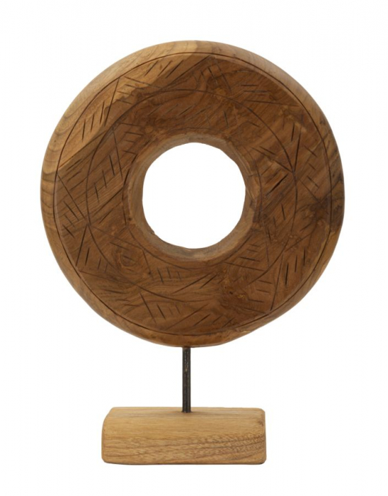 Sculptură, DORAT din tec reciclat 28x10x38 cm (piesa unica) [1]
