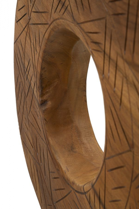 Sculptură, DORAT din tec reciclat 35x10x58 cm (piesa unica) [5]