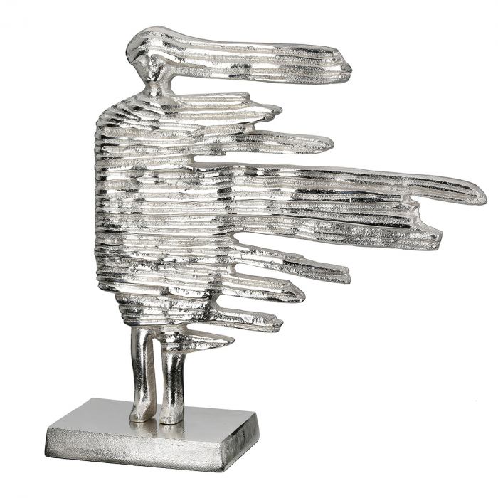 Sculptură, Drift, Motiv femeie, Aluminiu, argintiu, PU 1, L. 10,5 cm, L. 36 cm, H. 38 cm [1]