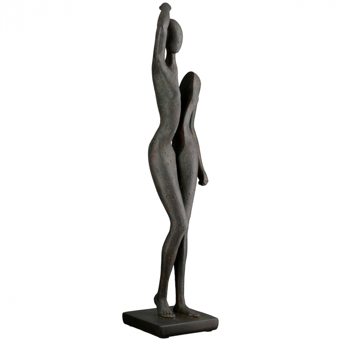 Sculptură, Femeie, Rășină sintetică, antracit, PU 2, L. 9 cm, l. 9 cm, H 40 cm [3]