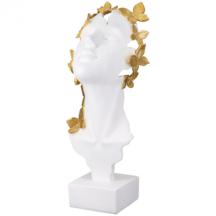Sculptură, Fluture, Rășină sintetică, alb, PU 2, L. 13 cm, L. 13 cm, H 33 cm [1]